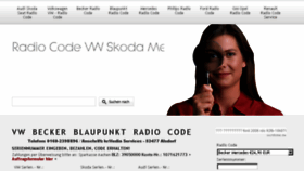 What Radiocode.de website looked like in 2016 (8 years ago)