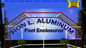 What Ronlaluminum.com website looked like in 2016 (8 years ago)