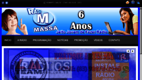 What Radiomassa.com.br website looked like in 2016 (8 years ago)