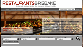 What Restaurantsbrisbane.com website looked like in 2016 (8 years ago)