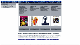 What Rockinghamtrophies.co.uk website looked like in 2016 (8 years ago)