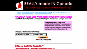What Reallymadeincanada.info website looked like in 2016 (8 years ago)