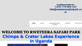 What Rweteerasafaripark.com website looked like in 2016 (8 years ago)