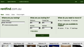 What Rentfind.com.au website looked like in 2016 (8 years ago)