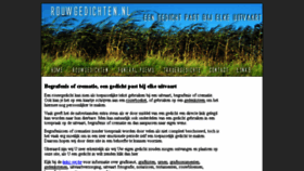 What Rouwgedichten.nl website looked like in 2016 (8 years ago)