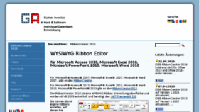 What Ribboncreator2010.de website looked like in 2016 (8 years ago)