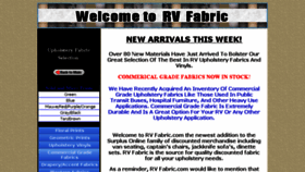 What Rvfabric.com website looked like in 2016 (8 years ago)