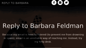 What Replytobarbara.com website looked like in 2016 (8 years ago)
