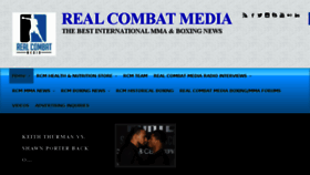 What Realcombatmedia.com website looked like in 2016 (8 years ago)