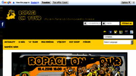 What Ropaciontour.cz website looked like in 2016 (8 years ago)