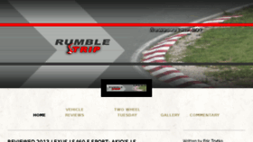 What Rumblestrip.net website looked like in 2016 (8 years ago)