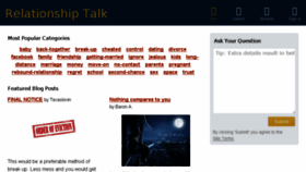 What Relationshiptalk.net website looked like in 2016 (8 years ago)