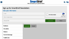 What R.smartbrief.com website looked like in 2016 (8 years ago)