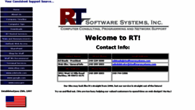 What Rtsoftwaresystems.com website looked like in 2016 (8 years ago)