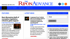What Riponadvance.com website looked like in 2016 (8 years ago)