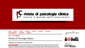 What Rivistadipsicologiaclinica.it website looked like in 2016 (8 years ago)