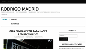 What Rodrigomadrid.com website looked like in 2016 (8 years ago)