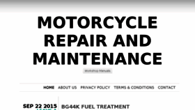 What Repairthatmotorcycle.com website looked like in 2016 (8 years ago)