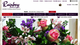 What Rainbowflowers.co.uk website looked like in 2016 (8 years ago)