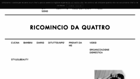 What Ricominciodaquattro.com website looked like in 2016 (8 years ago)