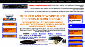 What Recordsalbums.com website looked like in 2016 (8 years ago)