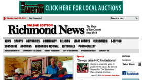 What Richmond-dailynews.com website looked like in 2016 (8 years ago)