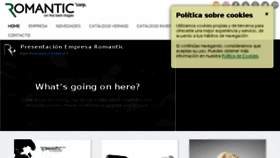 What Romantic.es website looked like in 2016 (8 years ago)