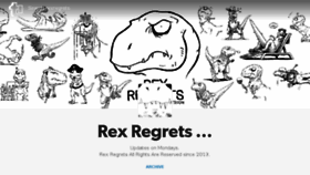What Rexregrets.com website looked like in 2016 (8 years ago)