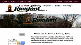 What Rumfordmaine.net website looked like in 2016 (8 years ago)