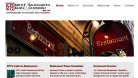 What Restaurantaccountants.com website looked like in 2016 (8 years ago)