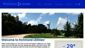 What Richmondutilities.com website looked like in 2016 (8 years ago)