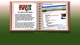 What Recipething.com website looked like in 2016 (8 years ago)
