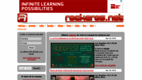 What Rockeros.net website looked like in 2016 (8 years ago)