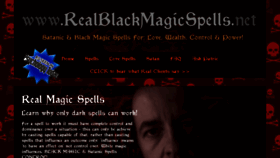 What Realblackmagicspells.net website looked like in 2016 (8 years ago)