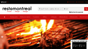 What Restomontreal.ca website looked like in 2016 (7 years ago)