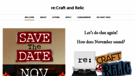 What Recraftandrelic.com website looked like in 2016 (8 years ago)