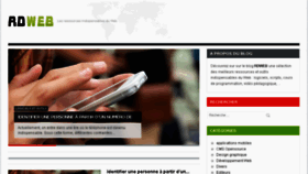 What Ressources-du-web.com website looked like in 2016 (9 years ago)