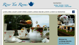 What Rivertearooms.co.uk website looked like in 2016 (8 years ago)