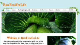 What Rawfoodforlife.org website looked like in 2016 (8 years ago)