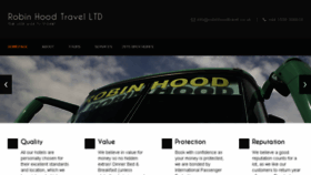 What Robinhoodtravel.co.uk website looked like in 2016 (8 years ago)