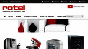 What Rotel.ch website looked like in 2016 (8 years ago)