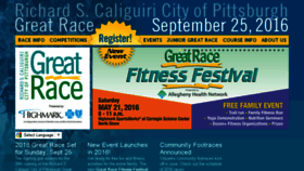 What Rungreatrace.com website looked like in 2016 (7 years ago)