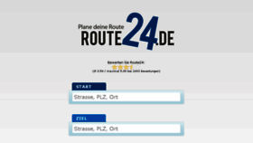 What Route24.de website looked like in 2016 (7 years ago)