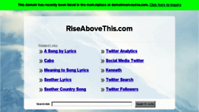 What Riseabovethis.com website looked like in 2016 (8 years ago)