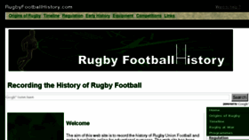 What Rugbyfootballhistory.com website looked like in 2016 (7 years ago)