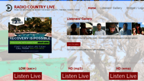 What Radiocountrylive.com website looked like in 2016 (7 years ago)