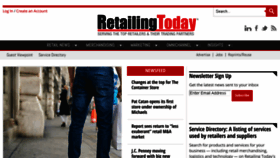 What Retailingtoday.com website looked like in 2016 (7 years ago)