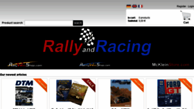 What Rallyandracing.com website looked like in 2016 (8 years ago)