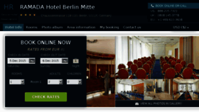 What Ramada-berlin-mitte.hotel-rez.com website looked like in 2016 (7 years ago)