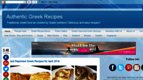 What Realgreekrecipes.blogspot.com website looked like in 2016 (7 years ago)